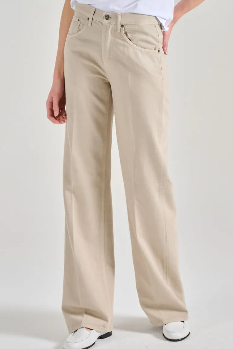 Jeans jacklyn cotone beige