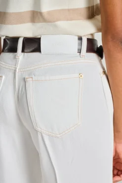 Jeans modern dojo tencel bianco