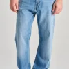 Jeans modern straight crossover denim blu