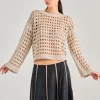 Maglia 100% cotone beige