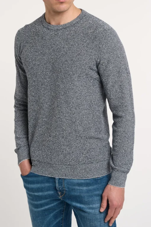Maglia blu 65% co 35% pa
