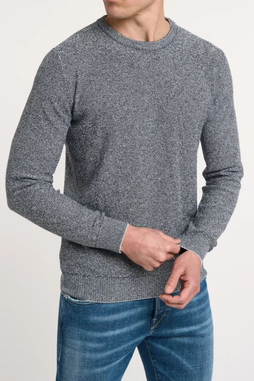 Maglia blu 65% co 35% pa