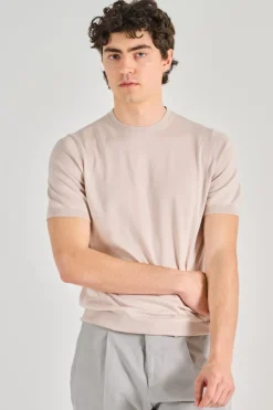 Maglia cotsilk beige