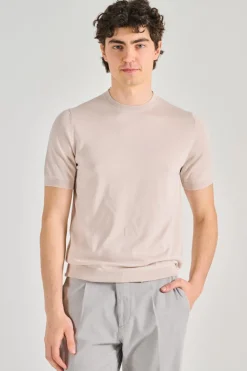 Maglia cotsilk beige
