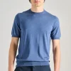 Maglia cotsilk blu