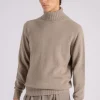 Maglia dolcevita lana/cashmere grigio