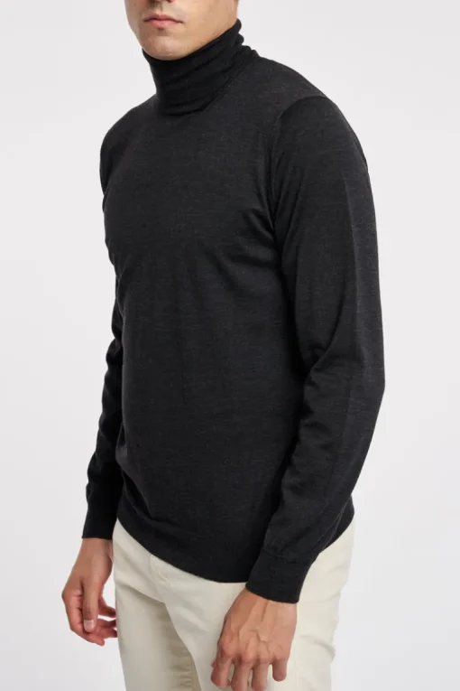 Maglia dolcevita royal merino nero