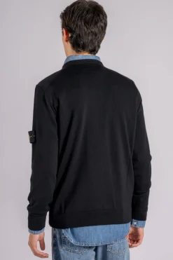 Maglia gircollo 100% lana vergine nero