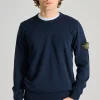 Maglia girocollo blu