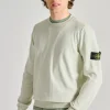 Maglia girocollo cotone beige