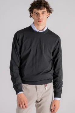 Maglia girocollo flex wool verde