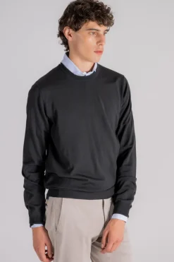 Maglia girocollo flex wool verde