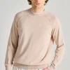 Maglia girocollo ml raglan cotone beige