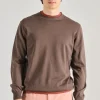Maglia giza light cotone marrone