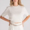 Maglia ilaria cashmere/poliammide beige