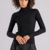 Maglia lana/poliestere nero