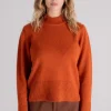 Maglia lupo lana/angora arancione