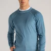 Maglia tiger lana merinos blu
