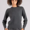 Maglione girocollo lana/cashmere grigio
