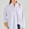 Max mara camicia 100% cotone bianco