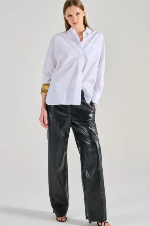 Max mara camicia 100% cotone bianco
