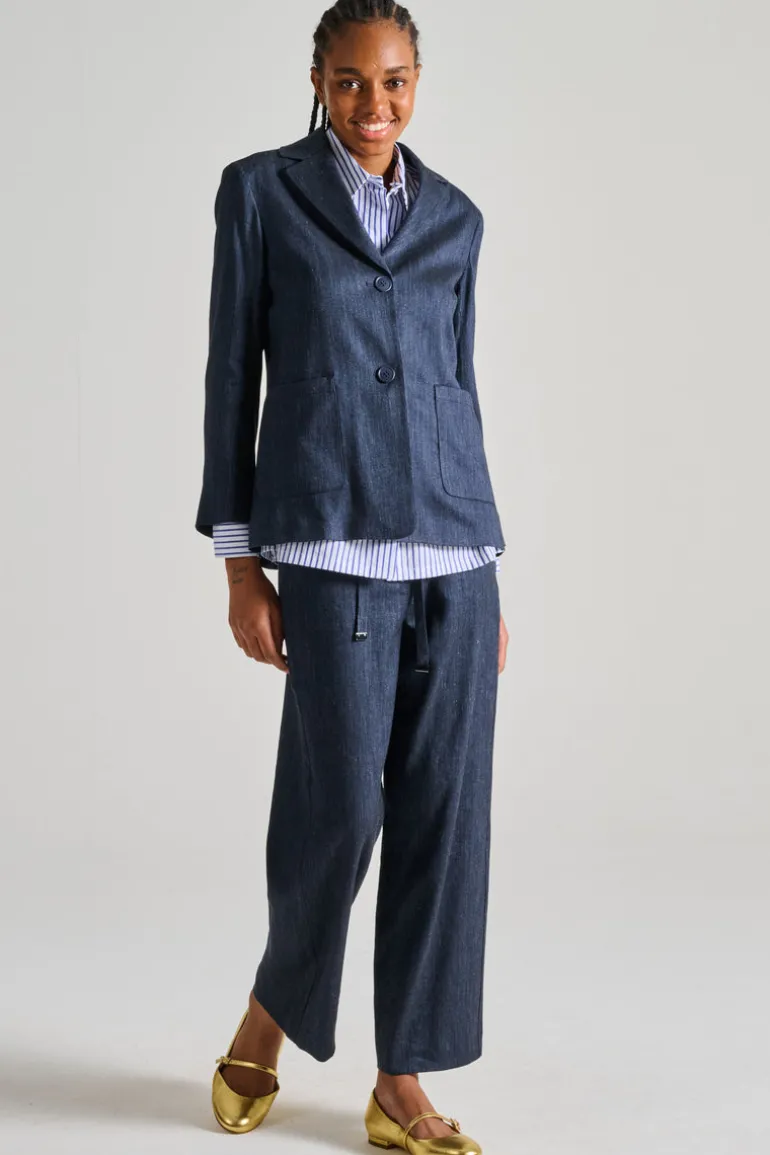 Max mara giacca pelle nero