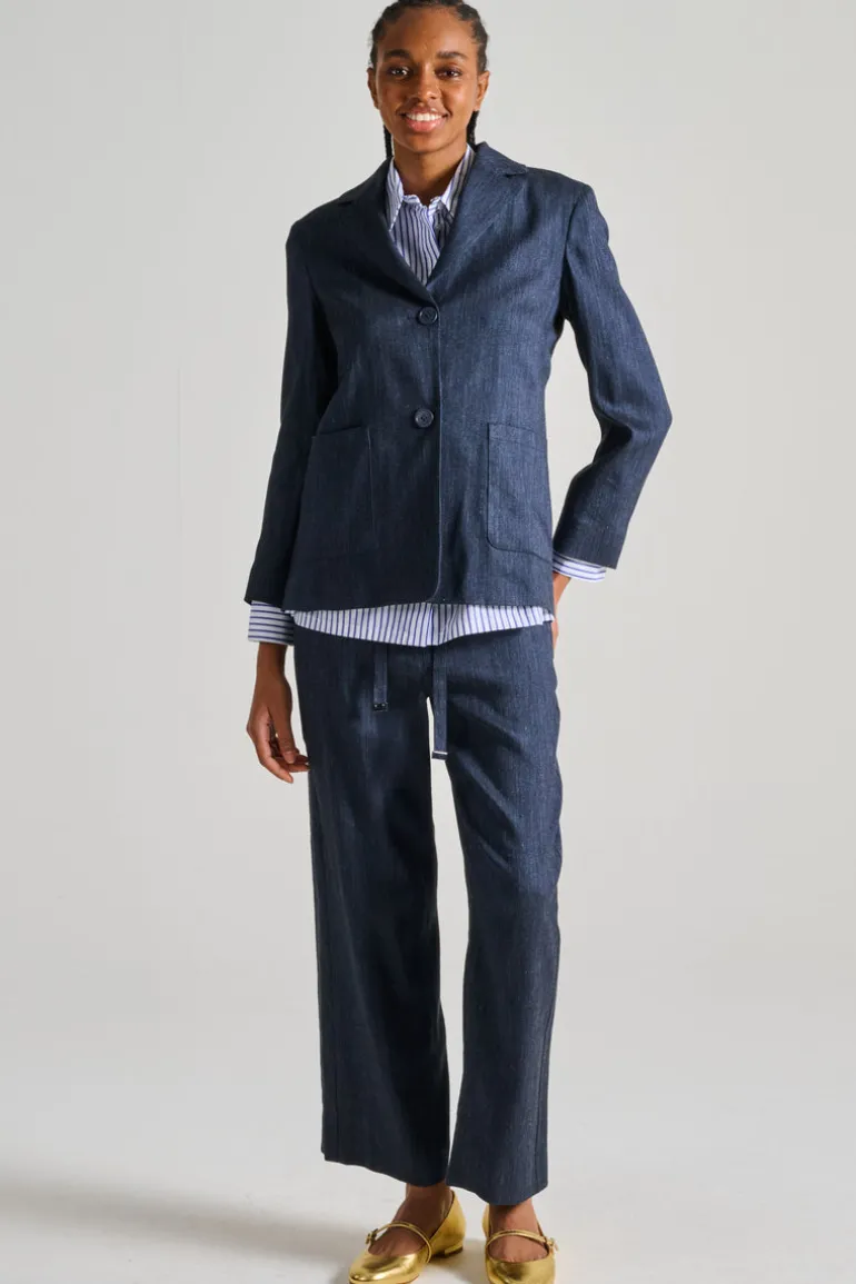 Max mara giacca pelle nero