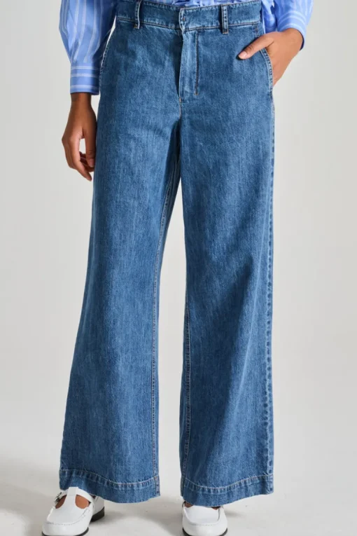 Max mara pantaloni denim blu
