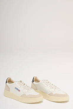 Medalist low wom leat suede bianco donna