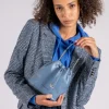 Mini bag in pelle liberty vanity blu