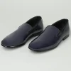 Mocassino in vernice blu uomo 88082-18320