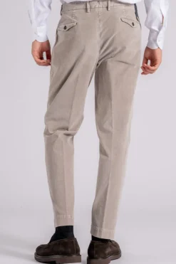 Pantalone 97% cotone 3% elastam marrone