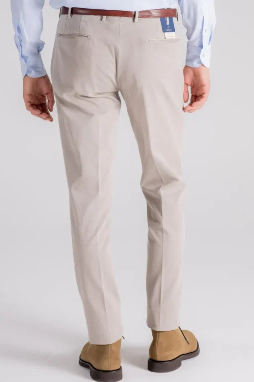 Pantalone 98% cotone 2% elastam marrone