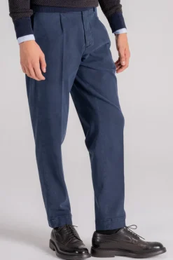 Pantalone 100% cotone blu
