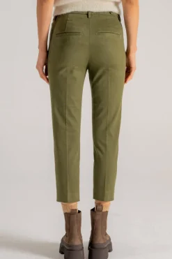 Pantalone ariel cotone/elastam verde