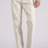 Pantalone beige in cotone/elastam