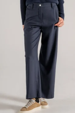 Pantalone blu donna