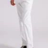 Pantalone cotone/elastam bianco