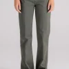 Pantalone cotone/elastam modello a zampa