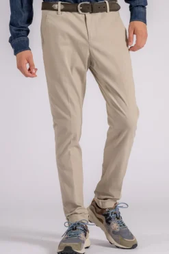 Pantalone gaubert cotone/elastam beige