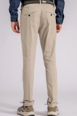 Pantalone gaubert cotone/elastam beige