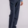 Pantalone lana blu