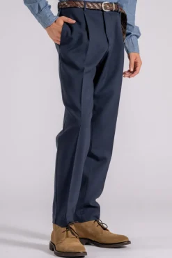 Pantalone lana blu
