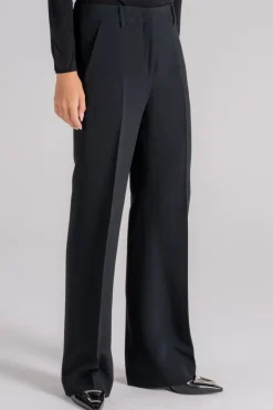 Pantalone nero 53% viscosa 47% acetato