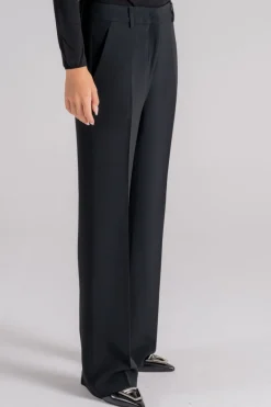 Pantalone nero 53% viscosa 47% acetato