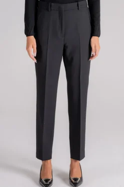 Pantalone nero in lana vergine/elastam