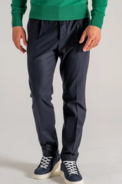 Pantalone new chino 1p blu uomo