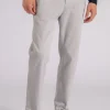Pantalone prince chino slim crop in cotone/elastam grigio