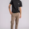 Pantalone prince chino slim crop cotone/elastam beige