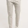 Pantalone prince chinos crop in misto cotone grigio